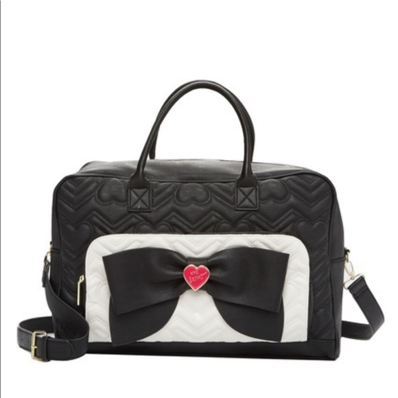COPY - Betsey Johnson black heart duffle bag 🖤 - Picture 1 of 8
